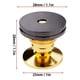 thumbnail image 5 of Inteprter 4 piezas de altavoces con puntas de aislamiento de amortiguación almohadillas para tocadiscos pies Base de cono de Metal accesorios de Almacenamiento y organización del hogar, 5 of 6