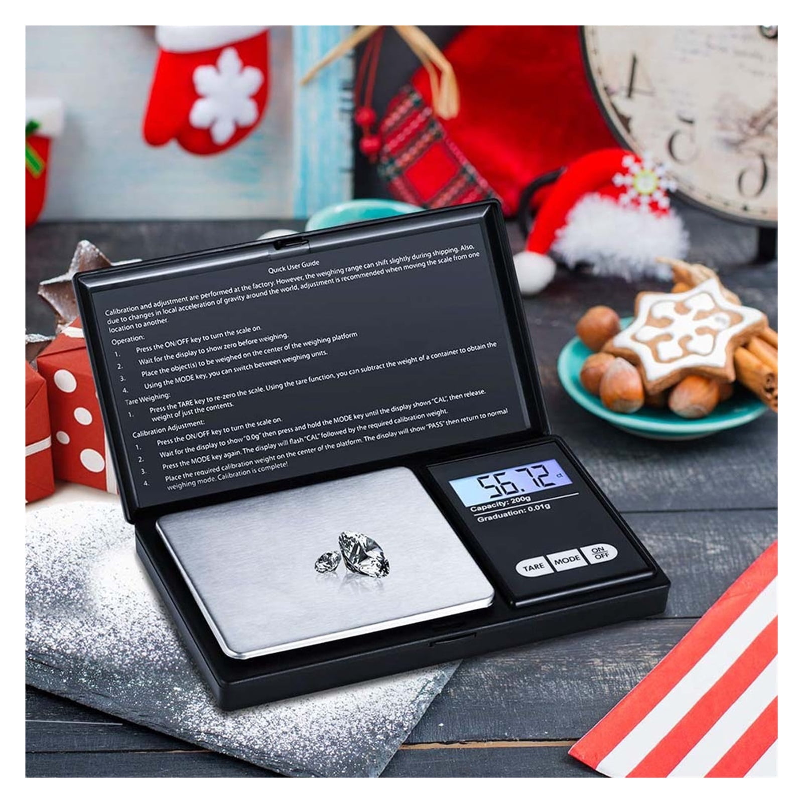 Jewelry Mini Stainless Steel Electronic Scale Digital Pocket Scale, Gold Gram Balance Weight Scale Portable Pocket Scale ,Simple Operation
