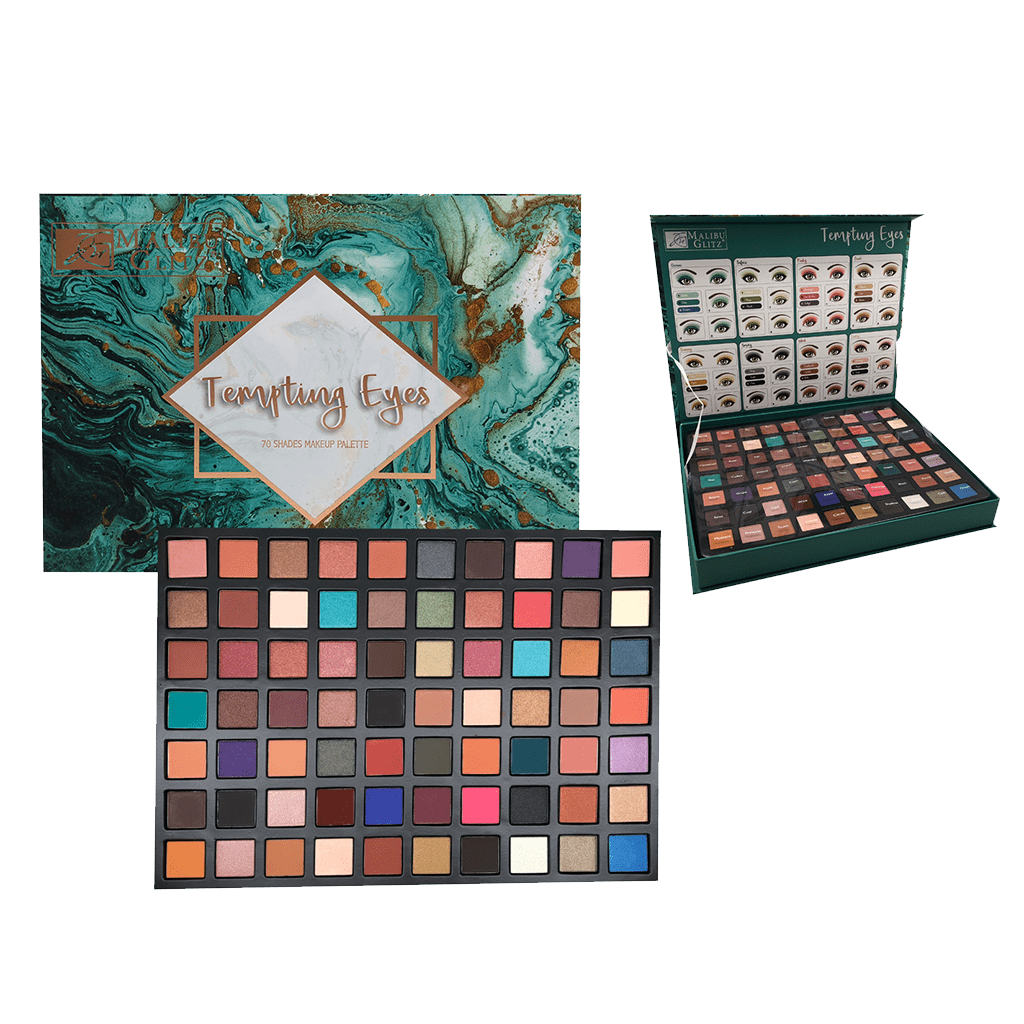Malibu Glitz Temping Eyes 70 Shades Makeup Palette - Walmart.com