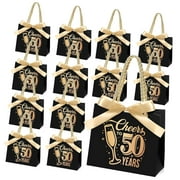 SKYSONIC Pcs Birthday Bags with Handles and Party Favor Bags Bulk for Birthday Wedding Anniversary Supplies Decorations, 5.51 2.36 4.72 Inches