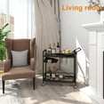 thumbnail image 4 of Carrito de bar LAATOOREE Home con soporte para vino y copa, 4 of 9