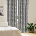 thumbnail image 2 of Ambesonne Modern Floral Window Curtains, Repeated Flowers Art, Each 28" W x 95" L, Dimgray Multicolor, 2 of 4