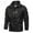 Black, variant on Dolkfu Waterproof Men Jackets Solid Color Detachable Hood Full Zip Windbreaker Jackets Men's Coat Warm L