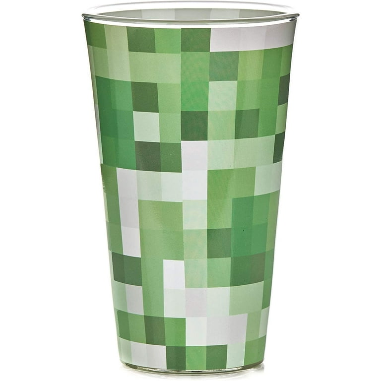 Minecraft Creeper 14oz Glass Tumbler 