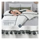 thumbnail image 3 of Funda de Edredón Duvet con Pompones y Fundas de Almohada Esquimal (Blanco - Negro, Matrimonial XL), 3 of 7