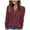 F-Wine, variant on felwors V Neck Long Sleeve Shirts for Women Casual Fall Tops Lightweight Tunic Sweaters Fashion Clothes 2025 Grey, M