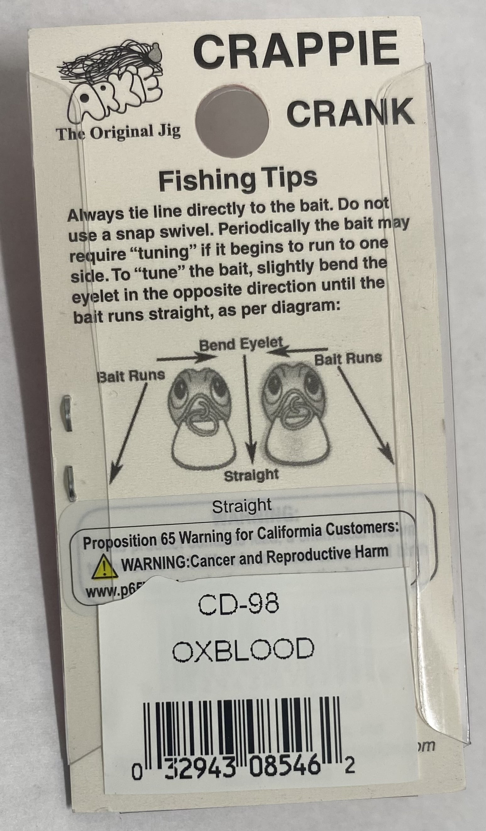 (2 pack) Arkie Lures 220 Series Crankbait Fishing Lure, Oxblood