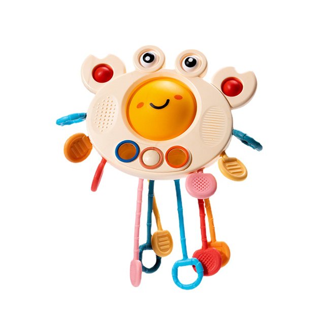 Juguetes Niños 1 2 Año, Sensoriales Educativos Juguete para Bebe 6 12 18 Regalo de Cumpleaños Navidad Meses Niñas Tirar Pop Fidget Juguetes Actividad de Cuerda para 1 2 3 Años XianweiShao 8390615157162
