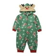 thumbnail image 4 of GRNSHTS Christmas Family Matching Hoodie Pajamas Reindeer One Piece Jumpsuit Zipper Pjs for Adult Kids Baby, 4 of 7