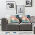 thumbnail image 2 of nygtbtfer  Modern Tropical Pillow Set of 2Palm Leaves Decorative Pillows Case Soft Velvet Tropical Decoration for Patio Garden Bed Home Decor White, 2 of 7
