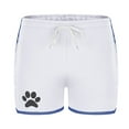 thumbnail image 4 of Men's Running Shorts Breathable Athletic Gym Short Dog Paw Print Bodybuilding Training Jogging Workout Shorts, 4 of 5