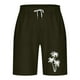 thumbnail image 2 of Mens Casual Shorts Lace-Up Elástico Cintura Bolsillo Ejercicio Fitness Hogar Pantalones de Media Longitud para Diario, 2 of 4