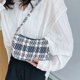 thumbnail image 3 of Bolso retro para mujer con estampado de cuadros y axilas, bolsos pequeños (azul oscuro) Tmvgtek Para estrenar, 3 of 9