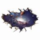 thumbnail image 3 of Adhesivos de pared 3D Galaxy Space autoadhesivos de PVC Planet, 3 of 3