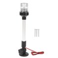 thumbnail image 2 of Luz De Poste De Popa, Base De aleación De Aluminio DC 12-24 V Luz De Navegación De Ancla Redonda IP68 Impermeable Plegable Bajo Consumo De Energía Para Uso Marino, 2 of 7
