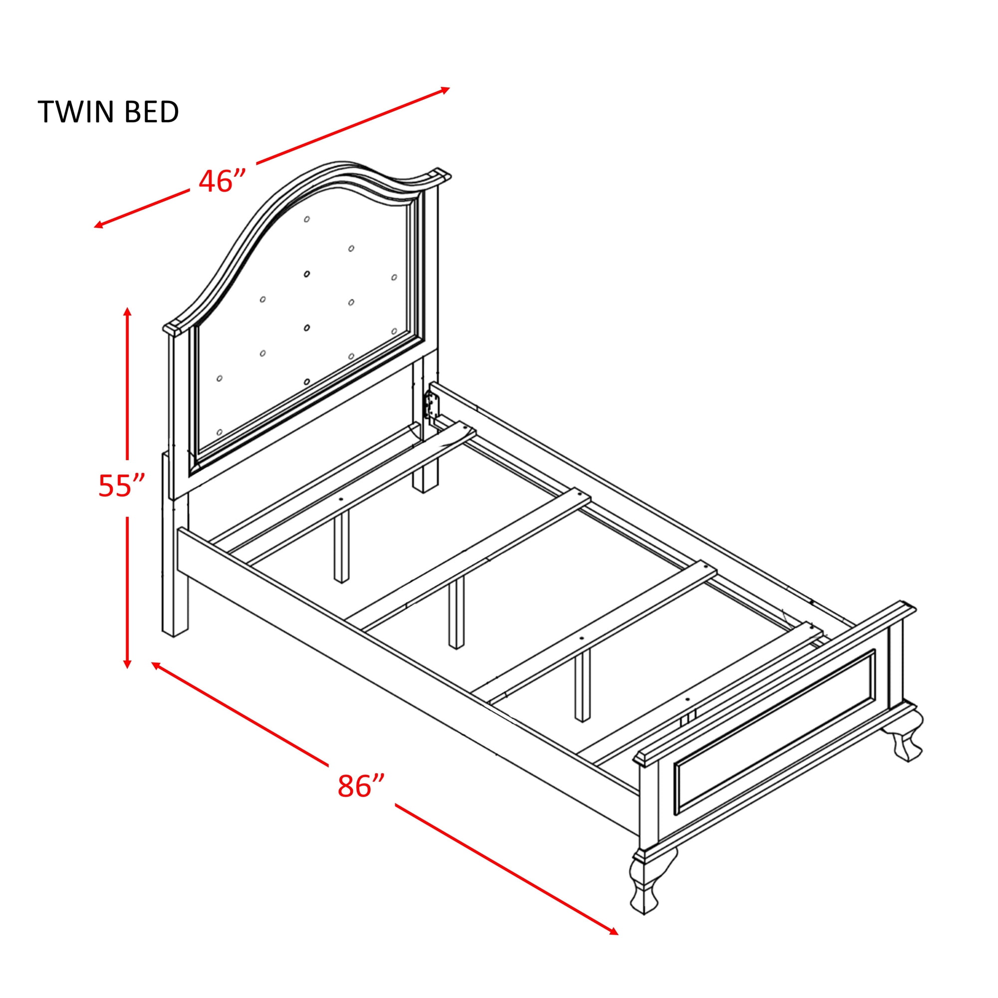 Picket House Furnishings Jenna Twin Panel Bed