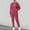 Hot Pink, variant on Unisex Hoodie And Sweatpants Set Casual Long Sleeve Athletic Outfit For Men And Women Pants Suit for Women Ski Suit Women plus Size Pant Suits Juniors Pant Suit Official Pants Suits for Women plus