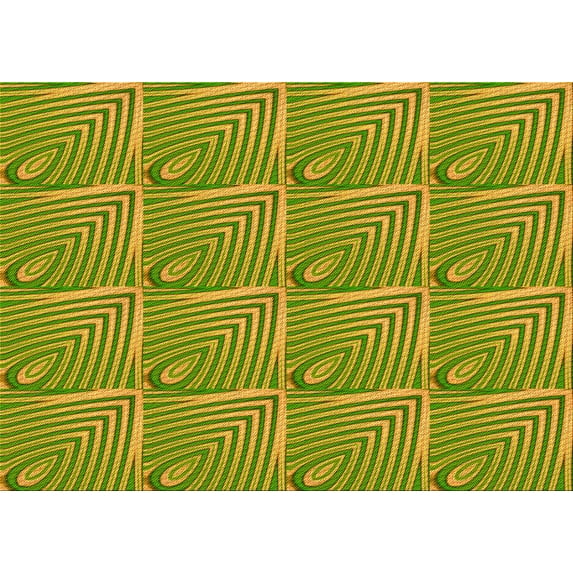 Ahgly Company Machine Washable Indoor Rectangle Transitional Pistachio Green Area Rugs, 7' x 9'