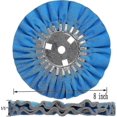 thumbnail image 4 of Airway Buffing Wheel Kit 4 Piece Kit (1 Pcs White 1 Pcs Orange 1 Pcs Blue 1 Pcs Yellow) 8" In Diameter 5/8" In Arbor Hole 12 Ply For Angle Grind, 4 of 5