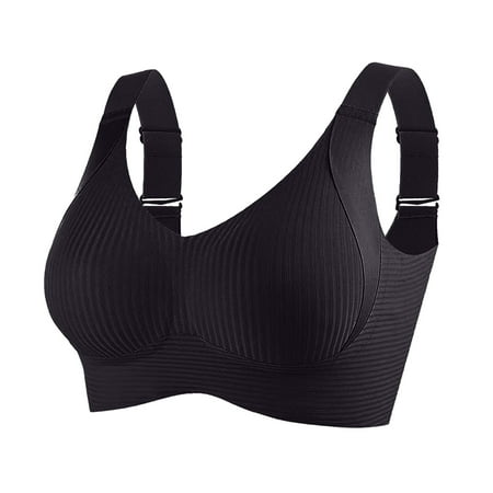 Sports Bras for Women High Support Large Bust No Underwire Seamless Bralette Push Up Plus Size Bras Full Coverage Bra for Yoga Gym Workout Fitness Everyday Underwear Brasieres Para Mujer