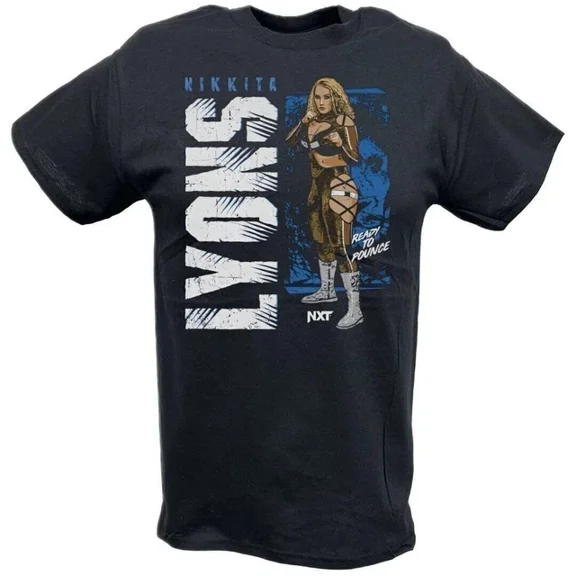 WWE Nikkita Lyons Vertical Pose Black T-shirt