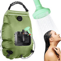 Solar Portable Shower Bag 5 Gal/20L Solar Heating Outdoor Camping Shower Bag with On-Off Switchable Shower Head Suitable for Camping Hiking Travel