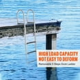 thumbnail image 2 of VEVOR Aluminum Dock Ladder Boat Dock Ladder Removable 4 Steps with 500lbs Load, 2 of 9