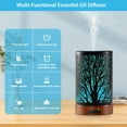 thumbnail image 4 of Essential Oil Diffuser - 150ML Metal Aromatherapy Diffuser for Essential Oils with 7 Colors Lights Gifts for Mom Waterless Auto Shut-Off & Ultrasonic Cool Mist Diffuser, Ambience for Home, 4 of 6