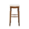 thumbnail image 5 of Linon Martha 30" Backless Bar Stool, Walnut/Natural, 5 of 9