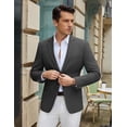 thumbnail image 2 of COOFANDY Mens Suit Blazer Classic Fit Casual Business Summer Sports Jacket Two Button, 2 of 5