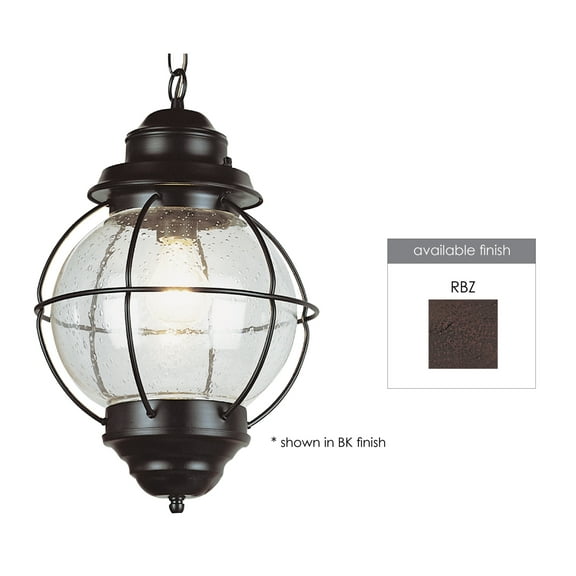 69906 RBZ-Trans Globe Lighting-One Light Outdoor Large Hanging Lantern  Rustic Bronze Finish with