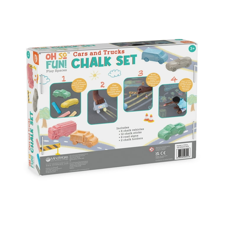 Cars / Roads Chalk Set- Oh So Fun! Cars / Roads Chalk Set- Oh So Fun!