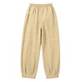 thumbnail image 5 of Women's Harem Pants Lightweight Loose Fit Drawstring Waist Side Pockets Cuffed Ankle Casual Summer Lounge Trousers, 2XL, 5 of 7