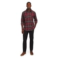 thumbnail image 6 of Chaps Men's & Big Men's Stretch Knit Flannel Button Down Shirt, Sizes S - 2XL, 6 of 6
