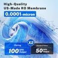 thumbnail image 3 of iSpring RO100 Sistema de Filtración de Agua para Beber por Ósmosis Inversa de 5 Etapas, Instalar bajo el Fregadero, Alta Capacidad de 100 GPD, Filtros Fabricados en EE. UU., 3 of 7