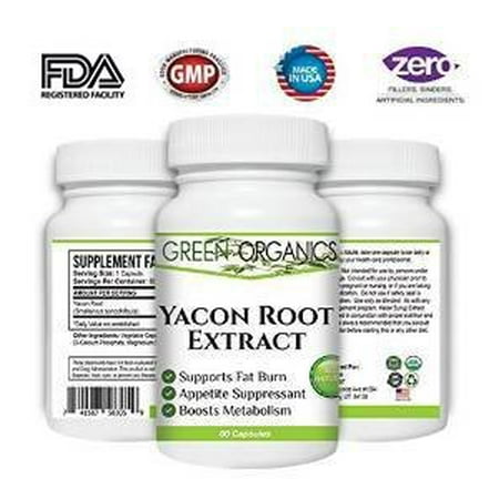 Pure Yacon Root Powder - Potent Weight Loss Diet Pills - Metabolism Boosting - Maintains Healthy Blood Sugar Levels - Improves Digestive