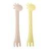 Ganz Giraffe Spork Set, Yellow and Pink