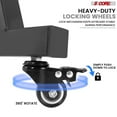 thumbnail image 4 of 5 Core Keyboard Stand Piano Riser Z Style Adjustable Height 36.5" & Width 32.5” Sturdy Portable, 4 of 11