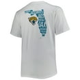 thumbnail image 3 of Men's White Jacksonville Jaguars Big & Tall Hometown Collection Hot Shot T-Shirt, 3 of 3