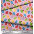 thumbnail image 2 of Soimoi Tissu Poly Georgette Imprimé Œuf de Pâques au Mètre 52 Pouces de Large, 2 of 3
