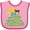 Pink and Fuchsia, variant on Inktastic These Fools Put My Cape on Backwards Funny Girls Baby Bib
