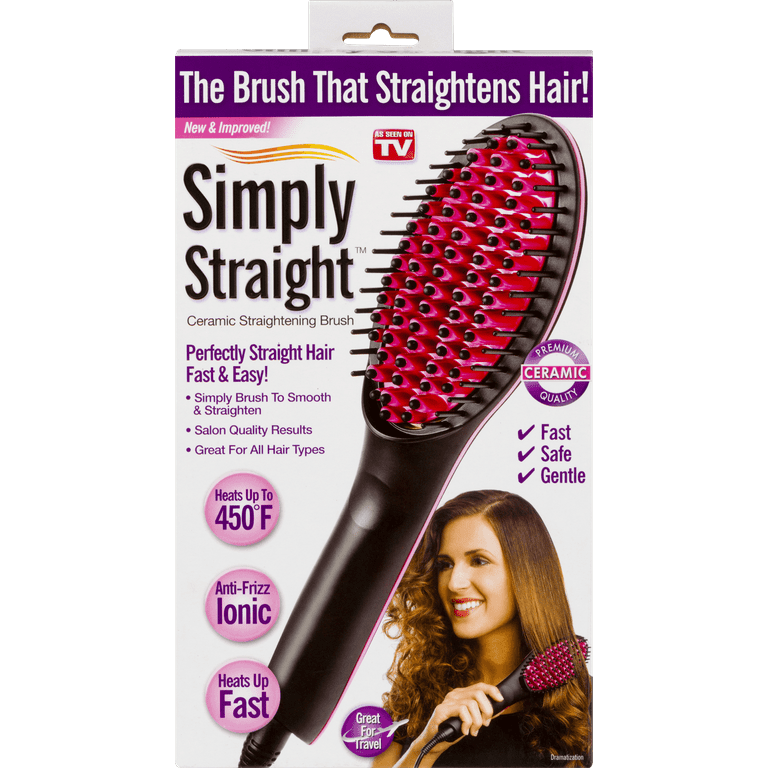Simply straight ceramic clearance brush hair straightener review