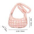 thumbnail image 4 of Bolso de hombro para mujer Colorido plisado Burbujas Bolso cruzado Bolsos acolchados (Rosa) Ndcxsfigh Para Estrenar, 4 of 8