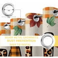 thumbnail image 4 of Fsddascl Leopard Print Fall Blackout Curtains for Bedroom/Living Room, Thermal Insulated Kitchen Curtains, Thanksgiving Pumpkin Maple Leaf Beige Grommet Darkening Window Treatment Drapes 42"x84"x2, 4 of 6
