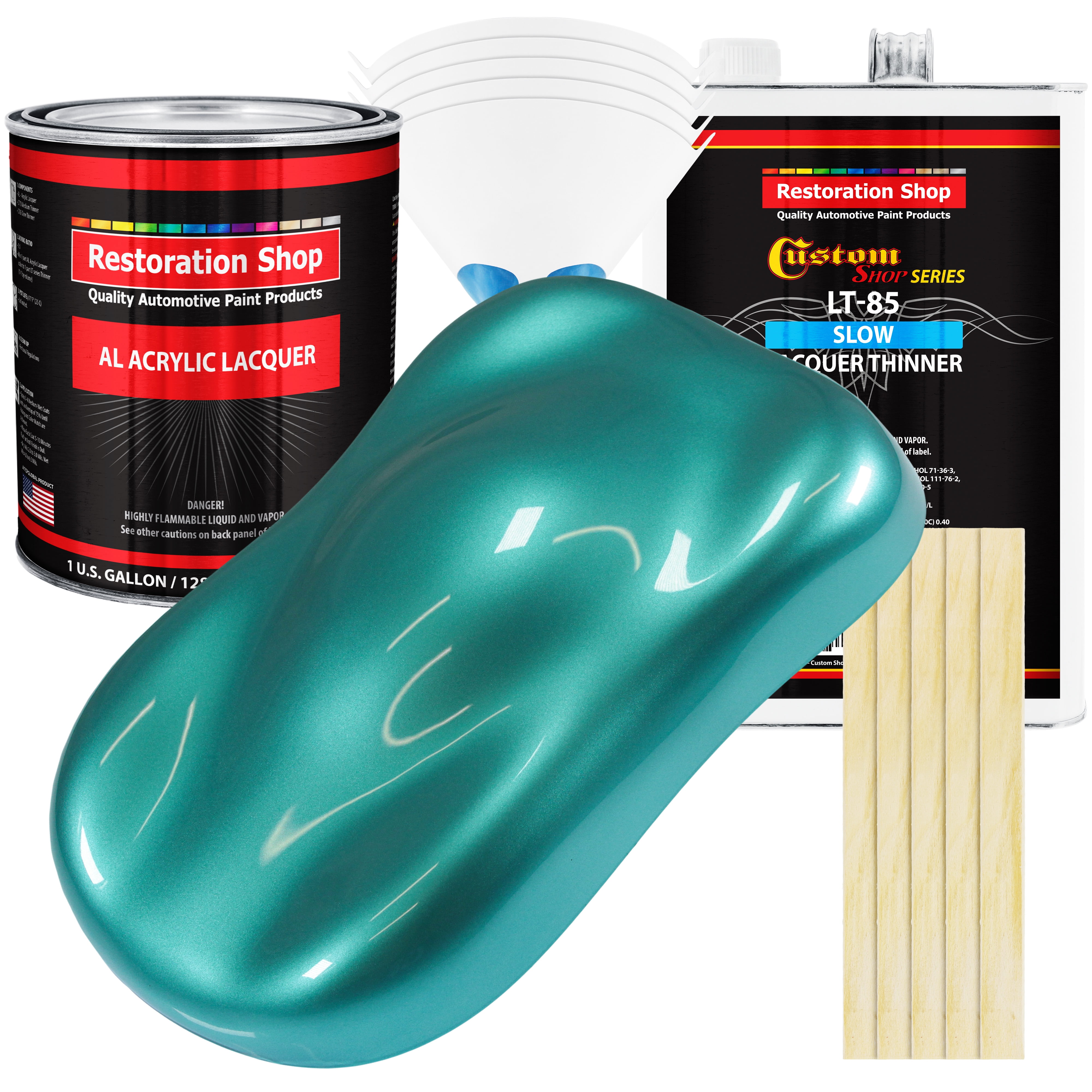 Restoration Shop Gulfstream Aqua Metallic Acrylic Lacquer Auto Paint