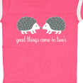 thumbnail image 4 of Inktastic Twin Hedgehogs Baby Boys or Girls Baby Bodysuit, 4 of 5