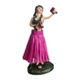 thumbnail image 3 of Estatua de niña con falda para salpicadero de coche, adorno para escritorio de coche, minifigura Baile rojo, 3 of 9