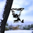 thumbnail image 3 of Fairy papillo#G Adornos de jardín de metal para vallas, decoración exterior y del hogar, decoración de jardín, esculturas, siluetas de hierro fundido, árbol, patio, arte de pared JM, 3 of 5