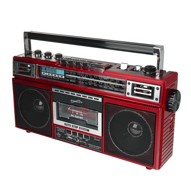 Radio y reproductor de casetes Boombox Supersonic SC-3201BT de 4 bandas