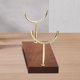 thumbnail image 3 of Jewelry display stand, double fork bracket, metal rolling cart, elegant pendant ornament, foldable portable stand, metal frame, for office decor,topliu, 3 of 8